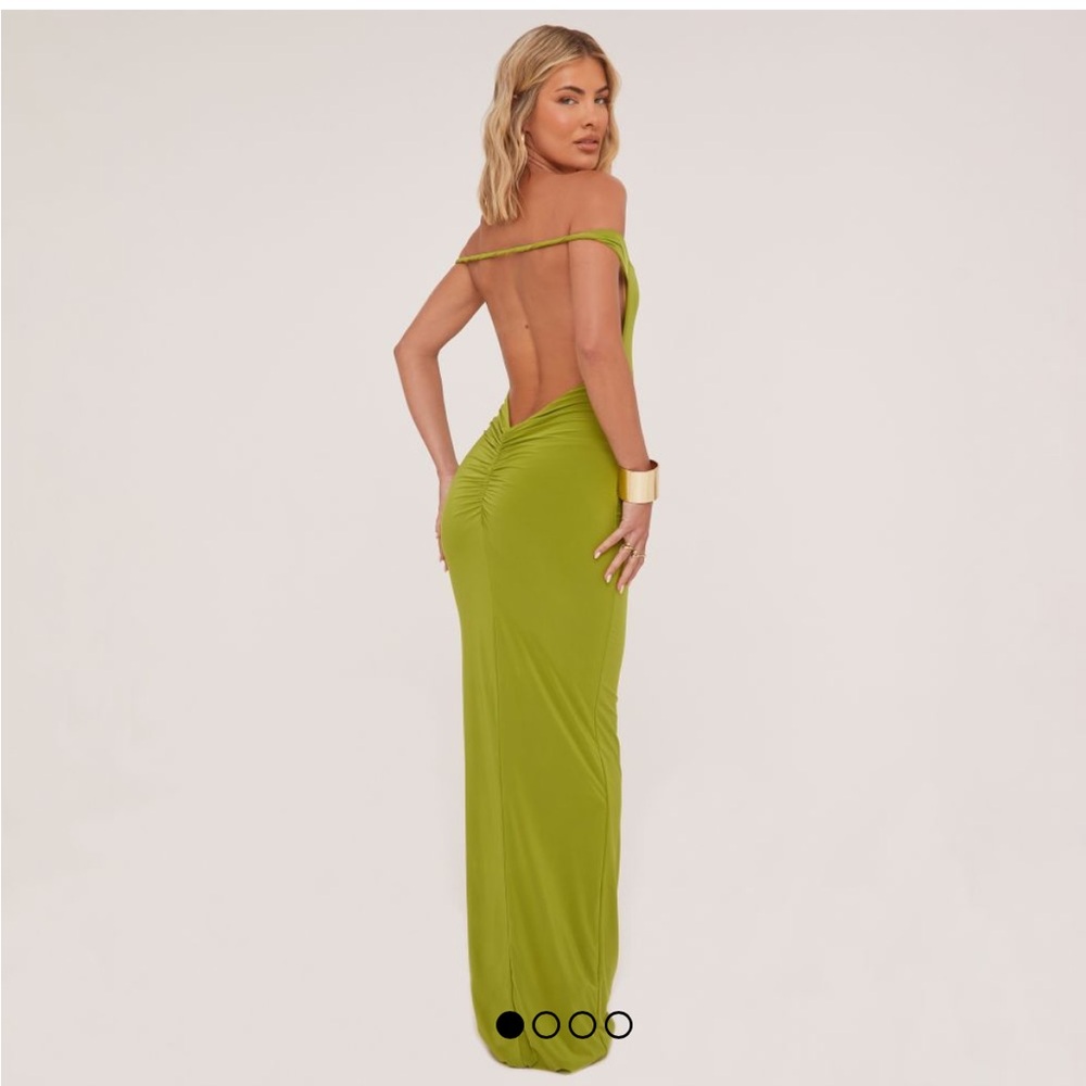 EGO backless green maxi dress. Never worn with tags